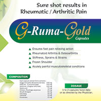 G Rumagold Capsules Manufacturer Supplier Wholesale Exporter Importer Buyer Trader Retailer in Kotdwar Uttarakhand India